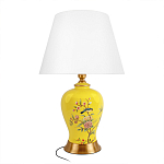 Настольная лампа желтая с изображением птиц Slip Away варинант исполнения - 1 | Loft Concept в Грозном