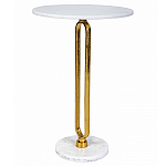 Кофейный столик с белой мраморной столешницей Clipper варинант исполнения - 1 | Loft Concept в Грозном