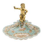 Блюдо с бронзовым ангелом Porcelain Angels of Paradise варинант исполнения - 1 | Loft Concept в Грозном