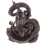 Декоративная статуэтка Дракон Фуцанлун Fuzanglong Dragon Brown Statuette варинант исполнения - 3 | Loft Concept в Грозном