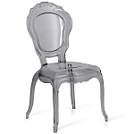 Прозрачный стул серый LOUIS GHOST CHAIR Grey варинант исполнения - 1 | Loft Concept в Грозном