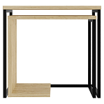 Комплект из 2-х приставных столов прямоугольной формы из дерева ZIGOSH OAK варинант исполнения - 1 | Loft Concept в Грозном