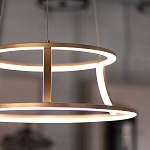 Люстра золотого цвета с 2-мя светодиодными кольцами Eurofase варинант исполнения - 9 | Loft Concept в Грозном