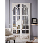 Зеркало-окно с эффектом старения в венецианском стиле Venetian White Mirror варинант исполнения - 5 | Loft Concept в Грозном