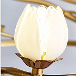 Люстра с ветвистым каркасом и плафонами в виде лотосов Chandelier Lotus варинант исполнения - 1 | Loft Concept в Грозном