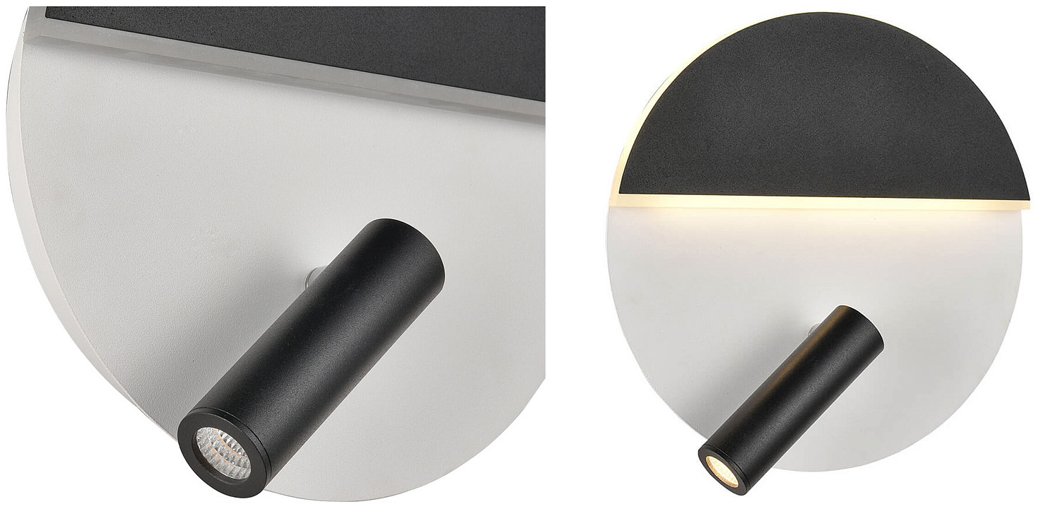 Бра Shon White Black Wall Lamp Бра Shon White Black Wall Lamp - Loft-Concept в Грозном