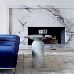 Дизайнерский журнальный стол с чёрной круглой столешницей Visanyp варинант исполнения - 1 | Loft Concept в Грозном