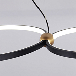 Люстра подвесная светодиодная черный металл Ring Horizontal варинант исполнения - 11 | Loft Concept в Грозном