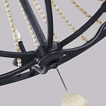 Люстра с 6-ю лампами и кремовыми деревянными бусинами Feiss варинант исполнения - 5 | Loft Concept в Грозном