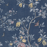 Обои ручная роспись Houghton Dark Blue варинант исполнения - 1 | Loft Concept в Грозном