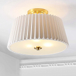 Потолочный светильник с белым плиссированным абажуром Ganglion варинант исполнения - 4 | Loft Concept в Грозном