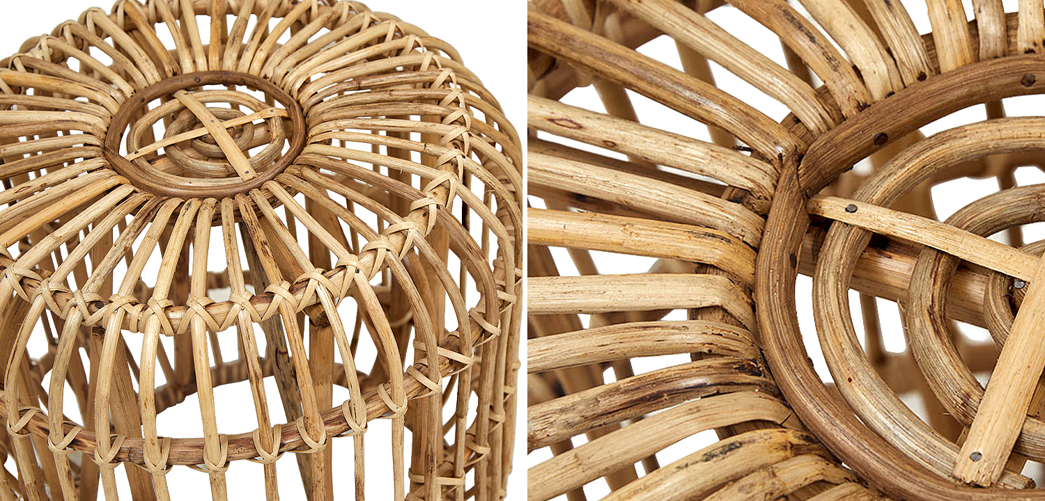 Плетеный приставной столик Wicker Side Table Плетеный приставной столик Wicker Side Table - Loft-Concept в Грозном