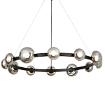 Светодиодная кольцевая люстра IONA Сhandelier black варинант исполнения - 3 | Loft Concept в Грозном