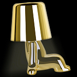 Настольная лампа фигурная цвета золото с гладким абажуром Высота 16 см Sophia варинант исполнения - 5 | Loft Concept в Грозном