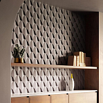 Гипсовая 3D Панель DRAGON SCALE - C варинант исполнения - 1 | Loft Concept в Грозном