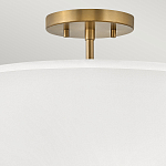 Потолочный светильник с двухслойным белым текстильным абажуром Hinkley варинант исполнения - 16 | Loft Concept в Грозном