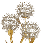 Торшер в виде цветка одуванчика Hanging Dandelion варинант исполнения - 1 | Loft Concept в Грозном