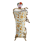 Ваза фарфоровая с птицей на бронзовой ветке Garden of Eden варинант исполнения - 4 | Loft Concept в Грозном