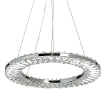 Люстра круглая с прозрачной хрустальной рамкой Maude Crystal Light варинант исполнения - 1 | Loft Concept в Грозном