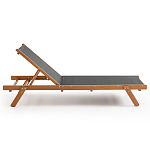 Шезлонг из текстиля и эвкалипта Power of Nature варинант исполнения - 2 | Loft Concept в Грозном