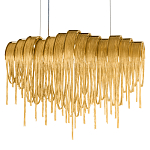 Люстра подвесная с металлическими цепочками и изогнутыми металлическими дугами 72 см Atlantis Chain варинант исполнения - 16 | Loft Concept в Грозном