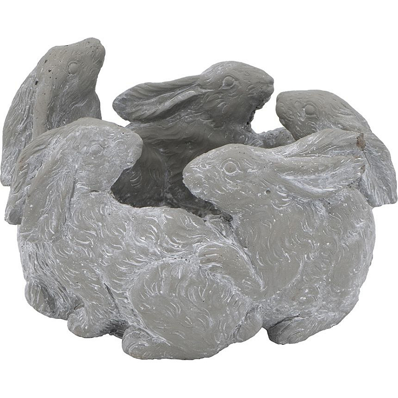 Кашпо A collection of baby rabbits Серый Кашпо A collection of baby rabbits Серый в Грозном | Loft Concept