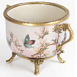 Фарфоровая чаша с бронзовыми элементами Eden Garden варинант исполнения - 2 | Loft Concept в Грозном