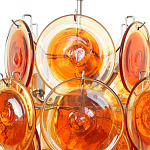 Люстра из оранжевых стеклянных дисков OrangeGlowing Reflectors варинант исполнения - 1 | Loft Concept в Грозном
