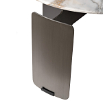 Столик журнальный с круглой мраморной столешницей на трех опорах Marble Stone Drawing варинант исполнения - 5 | Loft Concept в Грозном