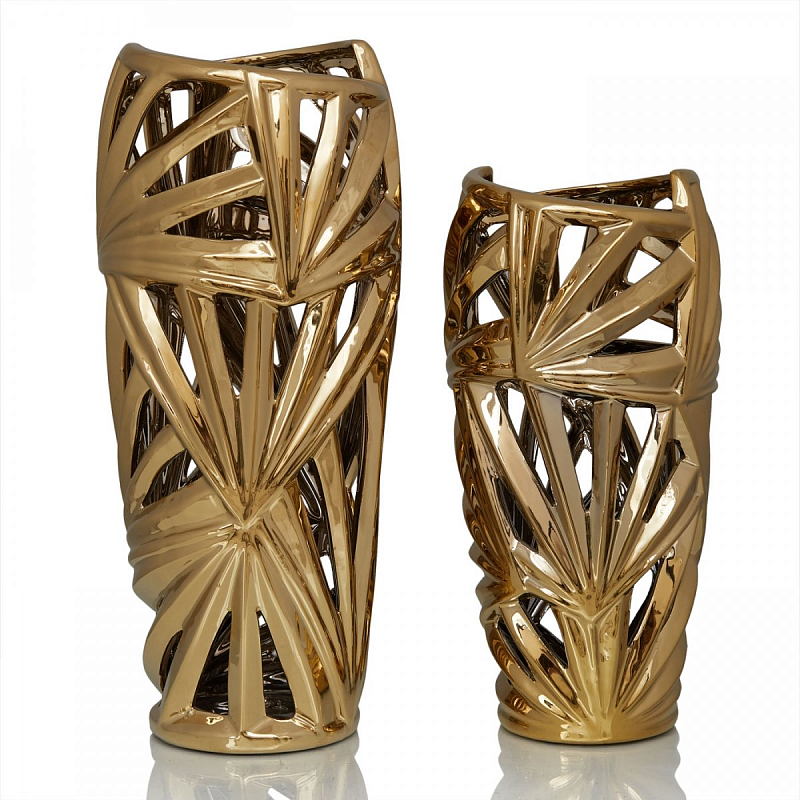 Ваза Palm Leaves Gold Золотой в Грозном | Loft Concept 