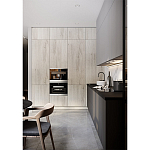 Серый кухонный гарнитур с фасадом под светлый дуб Ferrand Kitchen Set варинант исполнения - 2 | Loft Concept в Грозном