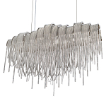 Люстра подвесная с металлическими цепочками и изогнутыми металлическими дугами 72 см Atlantis Chain варинант исполнения - 7 | Loft Concept в Грозном