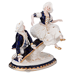 Статуэтка фарфоровая Влюбленная пара Charming Statuette варинант исполнения - 1 | Loft Concept в Грозном