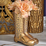 Ваза в форме сапог с рельефной текстурой и ручками Vase Boot варинант исполнения - 3 | Loft Concept в Грозном