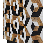 Настольная лампа с фигурным узором и трапециевидным абажуром Сonundrum варинант исполнения - 1 | Loft Concept в Грозном