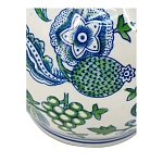 Ваза фигурная с сине-зелеными узорами распустившихся цветов Blossoming Spring варинант исполнения - 3 | Loft Concept в Грозном