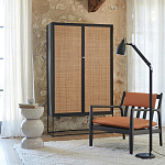 Шкаф с 2-мя дверцами из ротанга ручной работы Fuse Wicker Furniture варинант исполнения - 5 | Loft Concept в Грозном