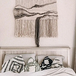 Панно Современный Гобелен ручная работа Туманное Утро варинант исполнения - 4 | Loft Concept в Грозном