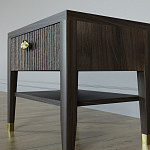 Прикроватная тумбочка с ящиком Elsa Dreams Walnut варинант исполнения - 3 | Loft Concept в Грозном