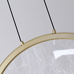 Светодиодный подвесной светильник круглой формы с металлической рамой золотого цвета Marble Glow 47 варинант исполнения - 5 | Loft Concept в Грозном