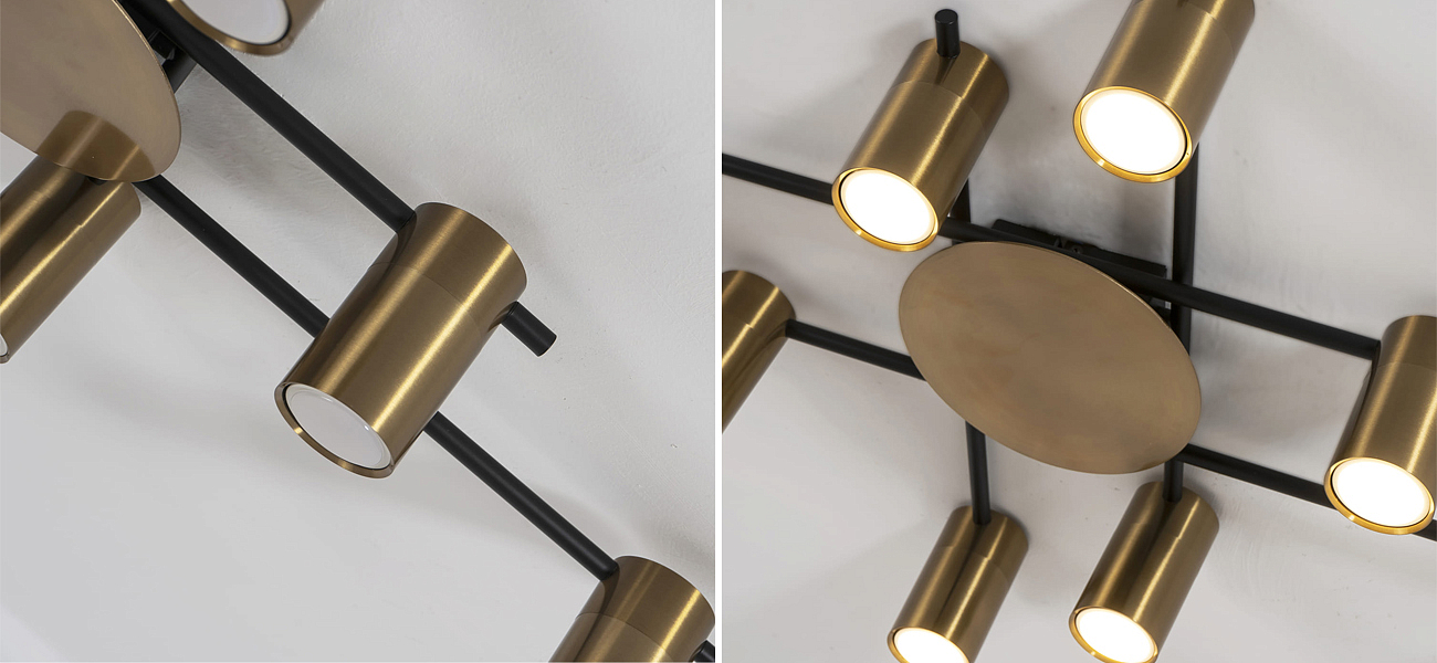 Потолочный светильник Tribes Chandelier Gold Потолочный светильник Tribes Chandelier Gold - Loft-Concept в Грозном