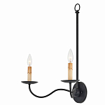 Бра настенное черное с 2-мя лампами Candle Sleeves варинант исполнения - 2 | Loft Concept в Грозном
