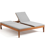 Шезлонг двухместный из эвкалипта Sunset варинант исполнения - 2 | Loft Concept в Грозном