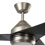 Люстра с вентилятором с черными лопастями Kichler варинант исполнения - 2 | Loft Concept в Грозном