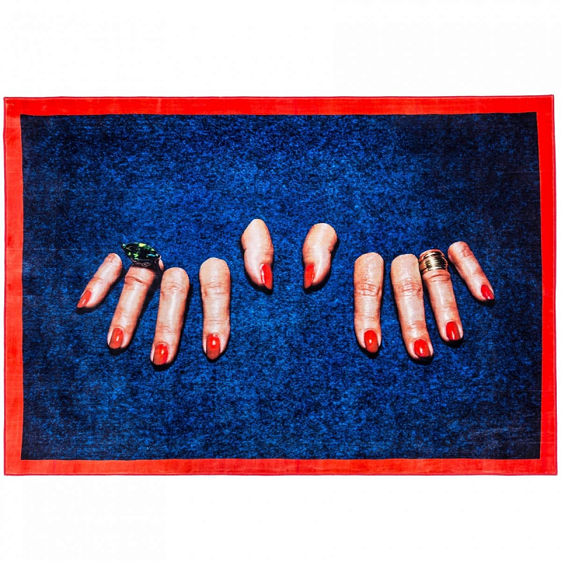 Ковер Seletti Rectangular Rug Fingers Мульти Ковер Seletti Rectangular Rug Fingers Мульти в Грозном | Loft Concept