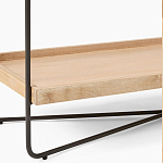 Консоль деревянной столешницей и полкой Wooden Table Top and Shelf варинант исполнения - 3 | Loft Concept в Грозном