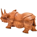 Статуэтка деревянная в виде носорога Rhino Horn варинант исполнения - 2 | Loft Concept в Грозном