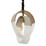 Подвесной светильник с хрустальными подвесками Godard Crystal Ring Hanging Lamp варинант исполнения - 1 | Loft Concept в Грозном