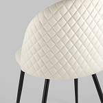 Мягкий стул в бежевом велюре Miruna Chair варинант исполнения - 6 | Loft Concept в Грозном