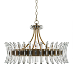 Люстра круглая с прозрачными элементами в форме полумесяца Crescent варинант исполнения - 2 | Loft Concept в Грозном